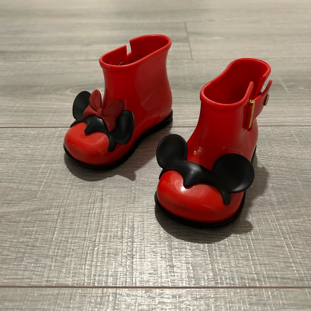 Mini Melissa Mickey and Minnie Rainboots